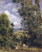 Resting beneath the trees,Pontoise Camille Pissarro